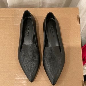 Brand new Everlane black leather loafers / flats size 7.5